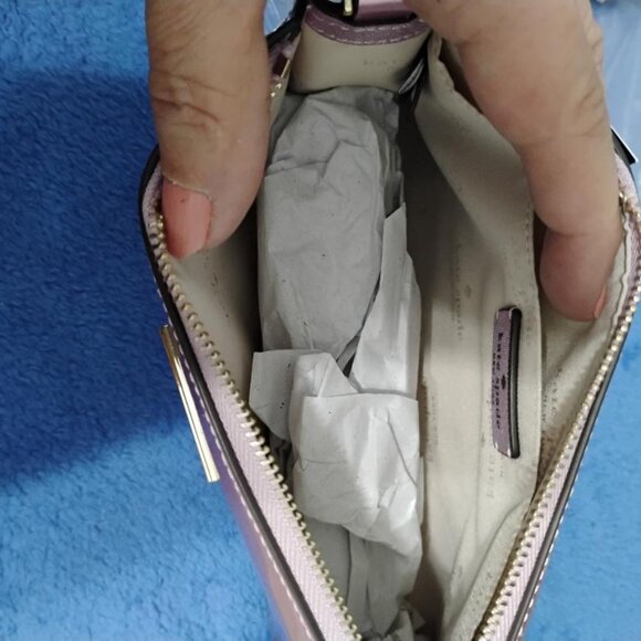 Kate Spade Kenzie Small Crossbody Bag Color Metallic Quartz Pink Patent.  NWT - Picture 12 of 12